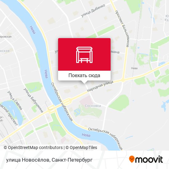 Карта улица Новосёлов