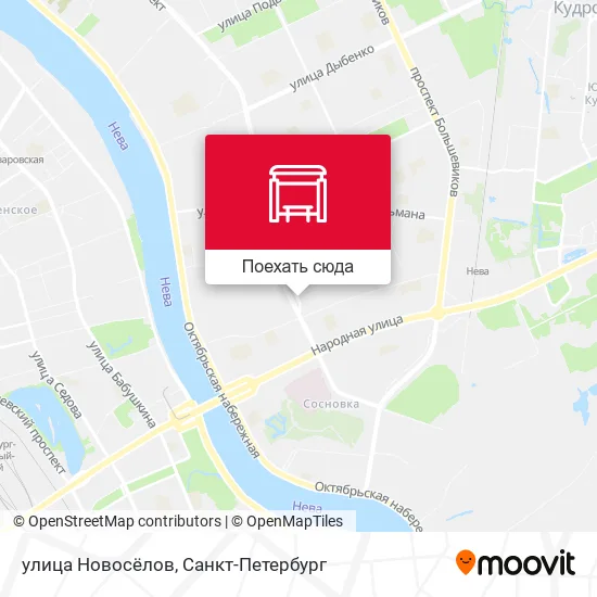 Карта улица Новосёлов