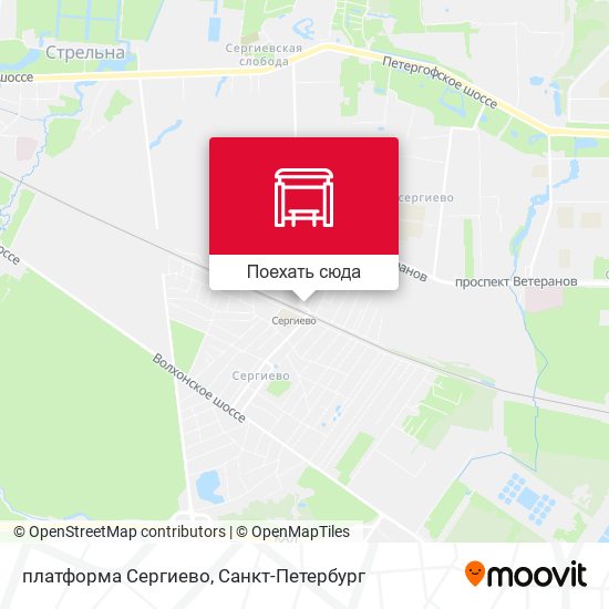 Карта платформа Сергиево