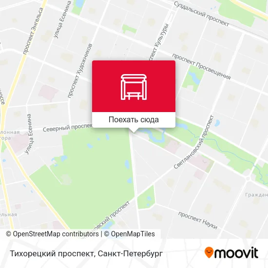 Карта Тихорецкий проспект