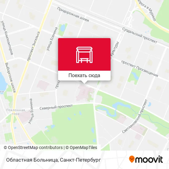 Карта Областная Больница