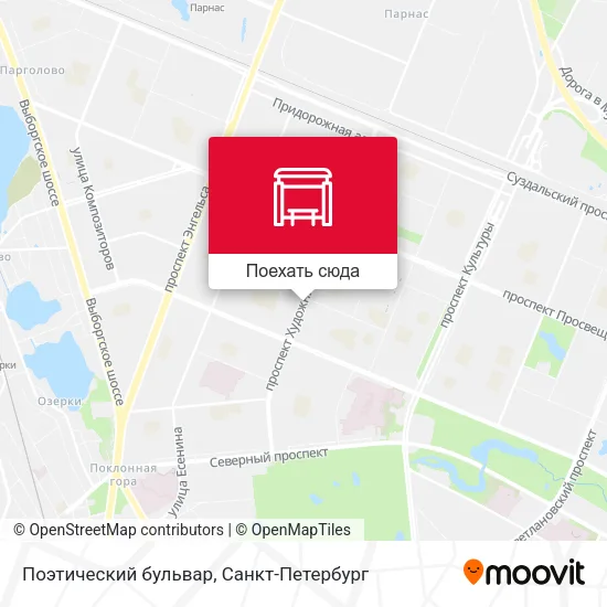 Карта Поэтический бульвар