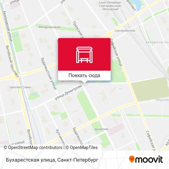 Карта Бухарестская улица