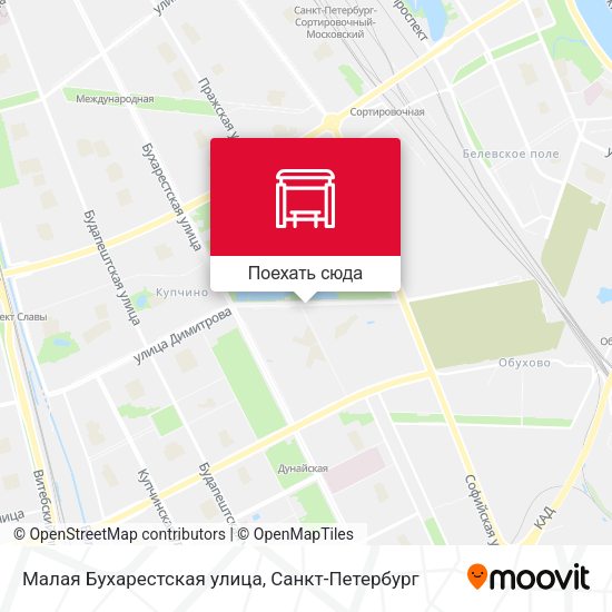 Карта Малая Бухарестская улица