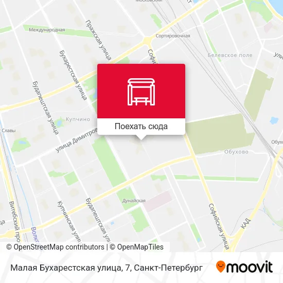 Карта Малая Бухарестская улица, 7