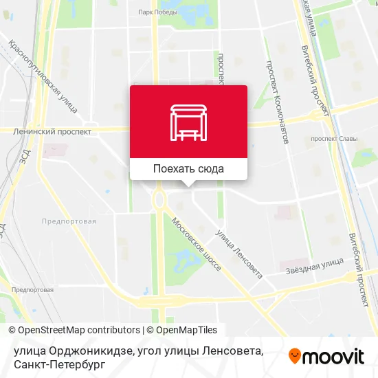 Карта улица Орджоникидзе, угол улицы Ленсовета