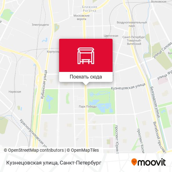 Карта Кузнецовская улица