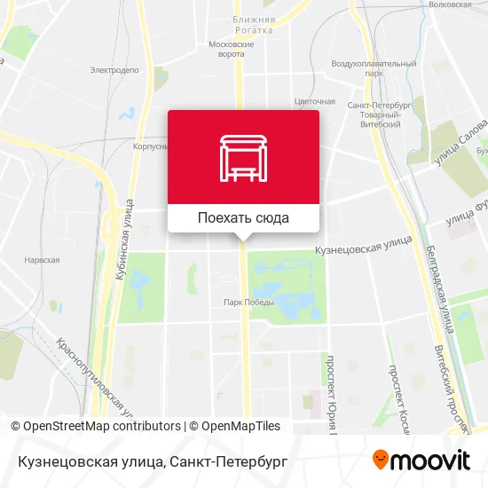 Карта Кузнецовская улица