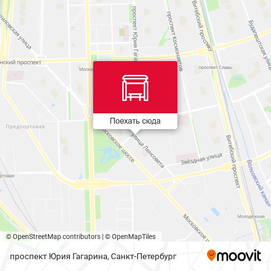 Карта проспект Юрия Гагарина