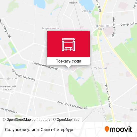 Карта Солунская улица