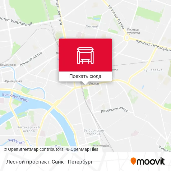 Карта Лесной проспект