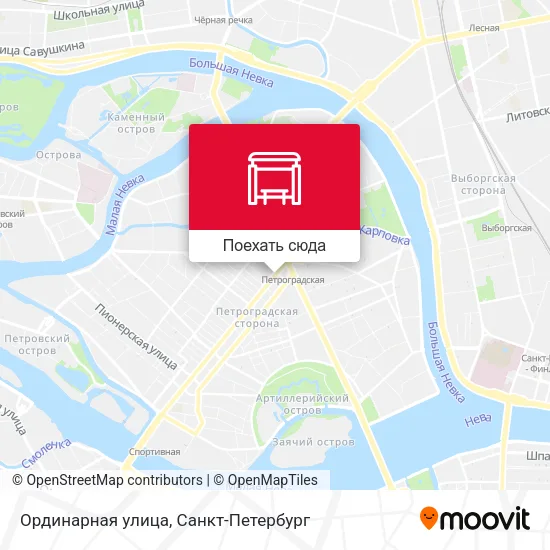 Карта Ординарная улица