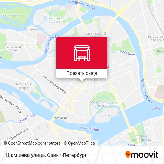 Карта Шамшева улица