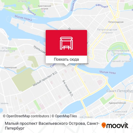 Карта Малый проспект Васильевского Острова