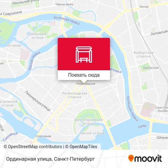 Карта Ординарная улица