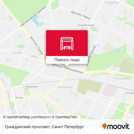 Карта Гражданский проспект