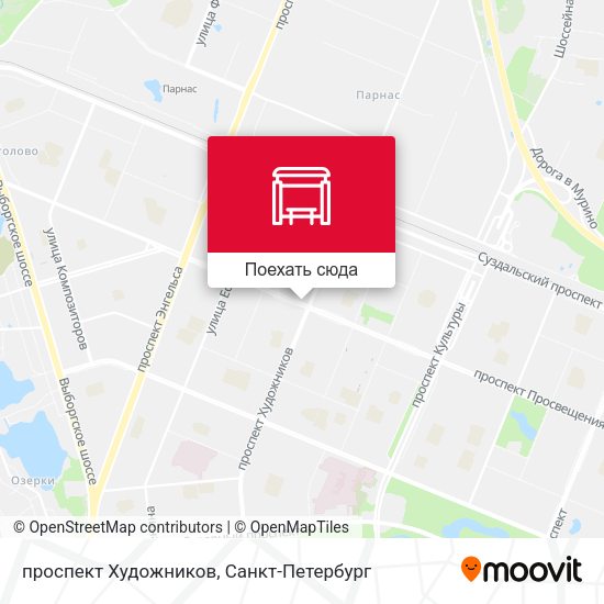 Карта проспект Художников