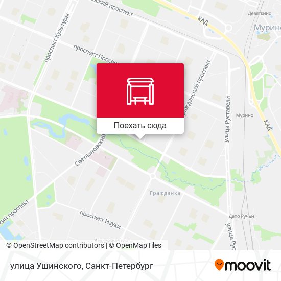 Карта улица Ушинского