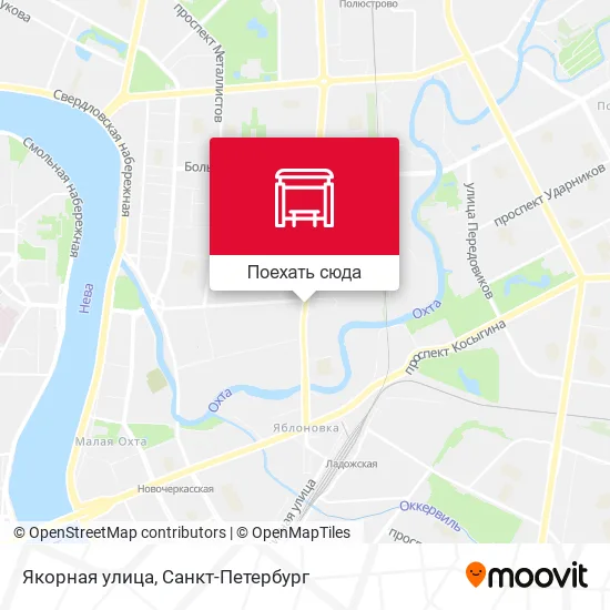 Карта Якорная улица