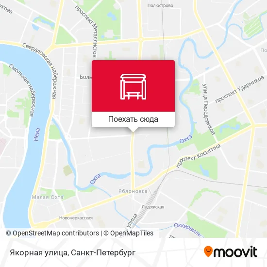 Карта Якорная улица