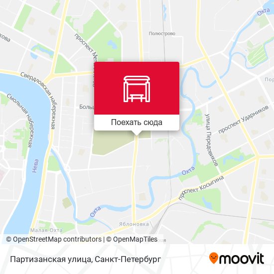 Карта Партизанская улица