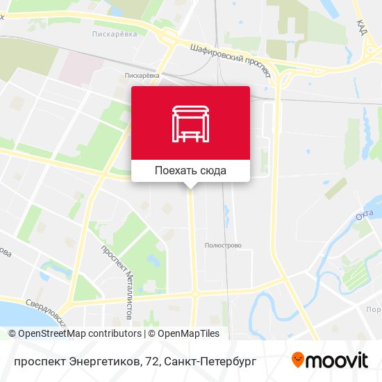 Карта проспект Энергетиков, 72