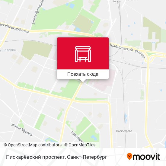 Карта Пискарёвский проспект