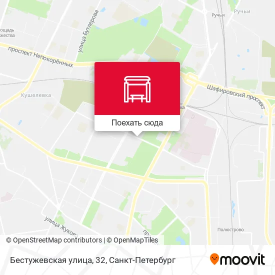 Карта Бестужевская улица, 32