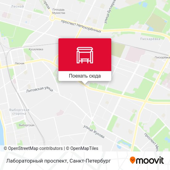 Карта Лабораторный проспект