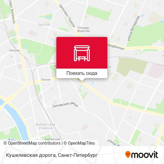 Карта Кушелевская дорога