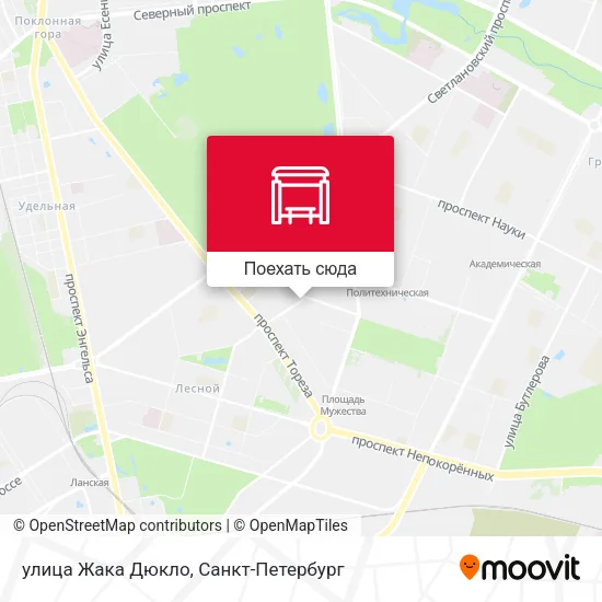 Карта улица Жака Дюкло