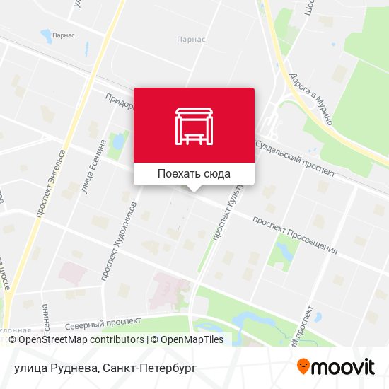 Карта улица Руднева