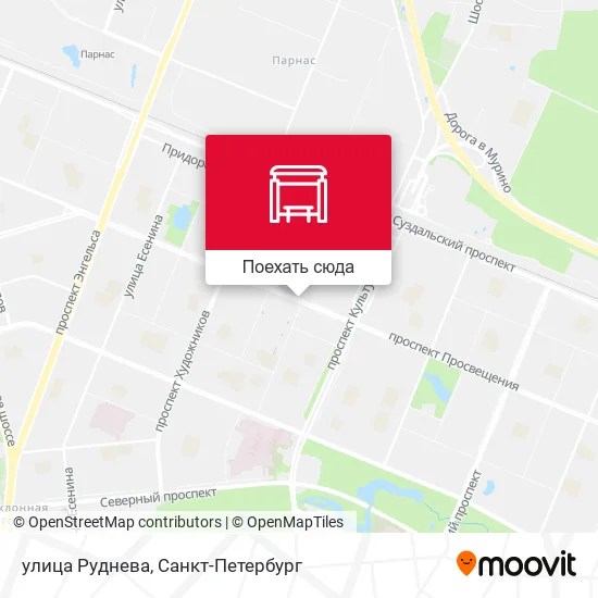 Карта улица Руднева