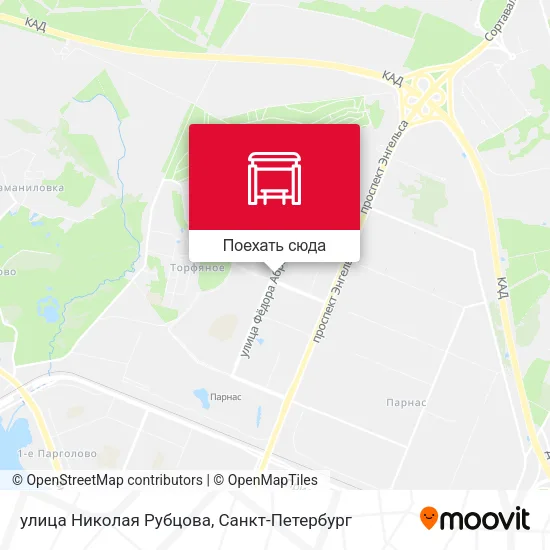 Карта улица Николая Рубцова