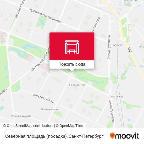 Карта Северная площадь (посадка)