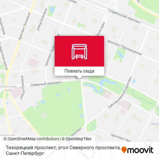 Карта Тихорецкий проспект, угол Северного проспекта