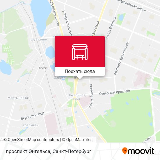 Карта проспект Энгельса