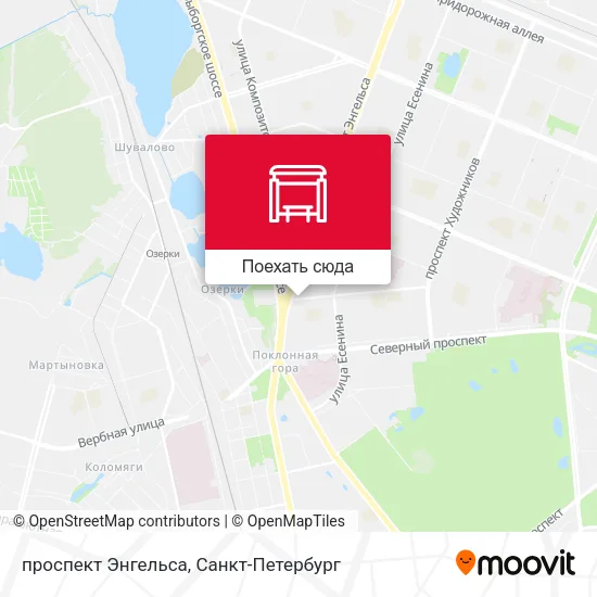 Карта проспект Энгельса
