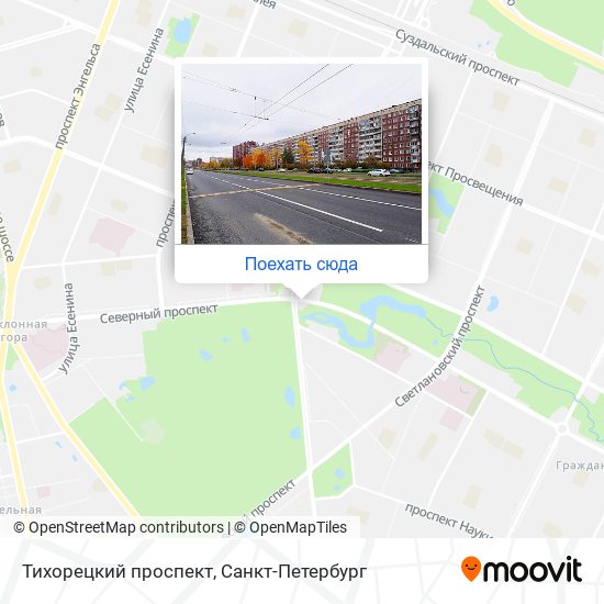 Карта Тихорецкий проспект