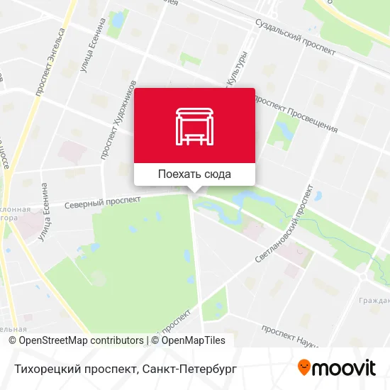 Карта Тихорецкий проспект