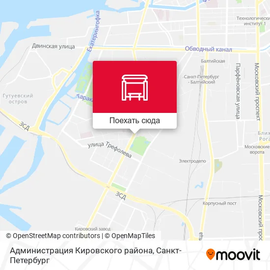 Карта Администрация Кировского района