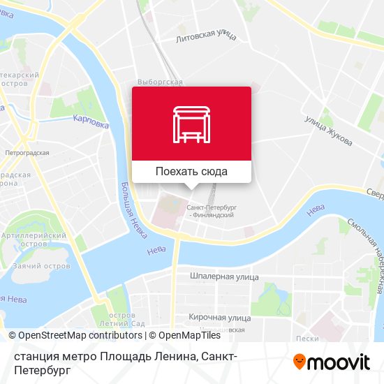 Карта станция метро Площадь Ленина