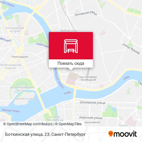 Карта Боткинская улица, 23