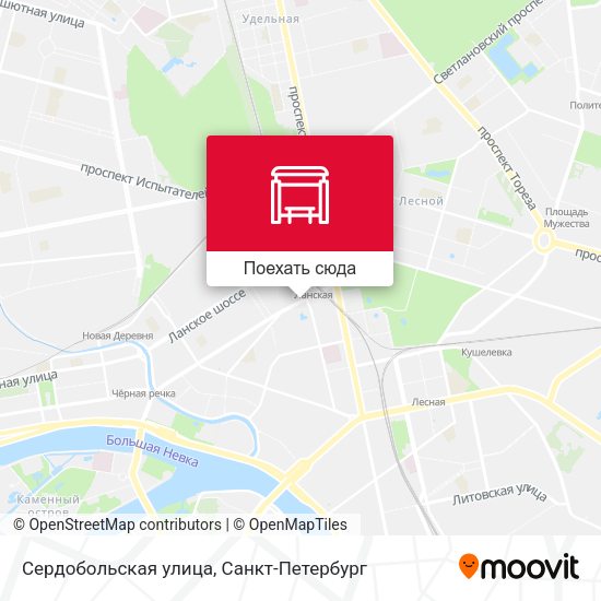 Карта Сердобольская улица