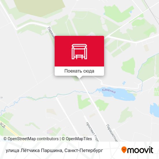 Карта улица Лётчика Паршина