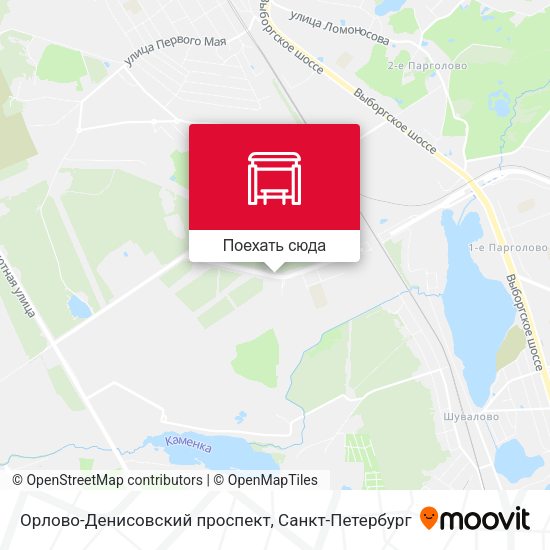 Карта Орлово-Денисовский проспект