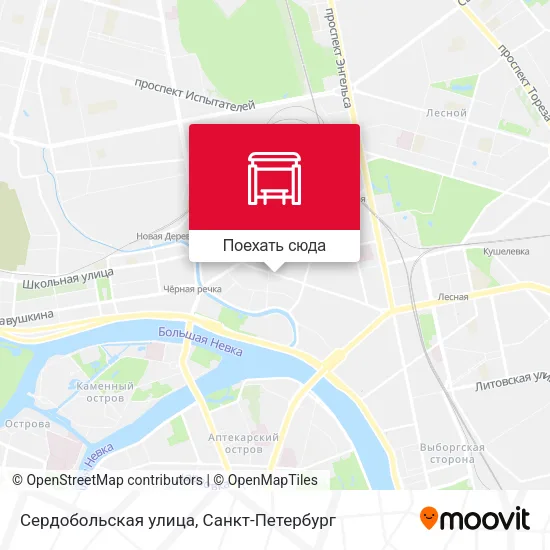 Карта Сердобольская улица