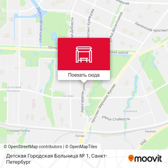 Карта Детская Городская Больница № 1