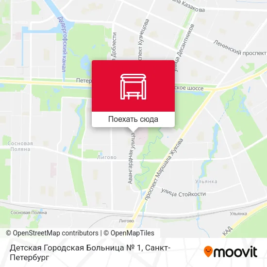 Карта Детская Городская Больница № 1