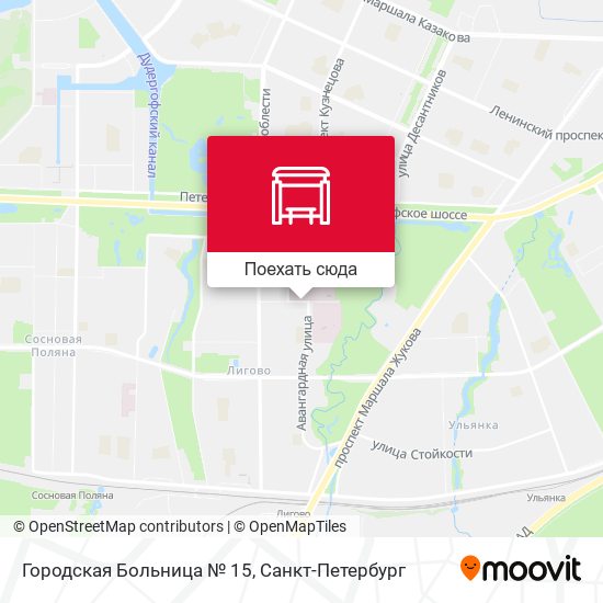 Карта Городская Больница № 15